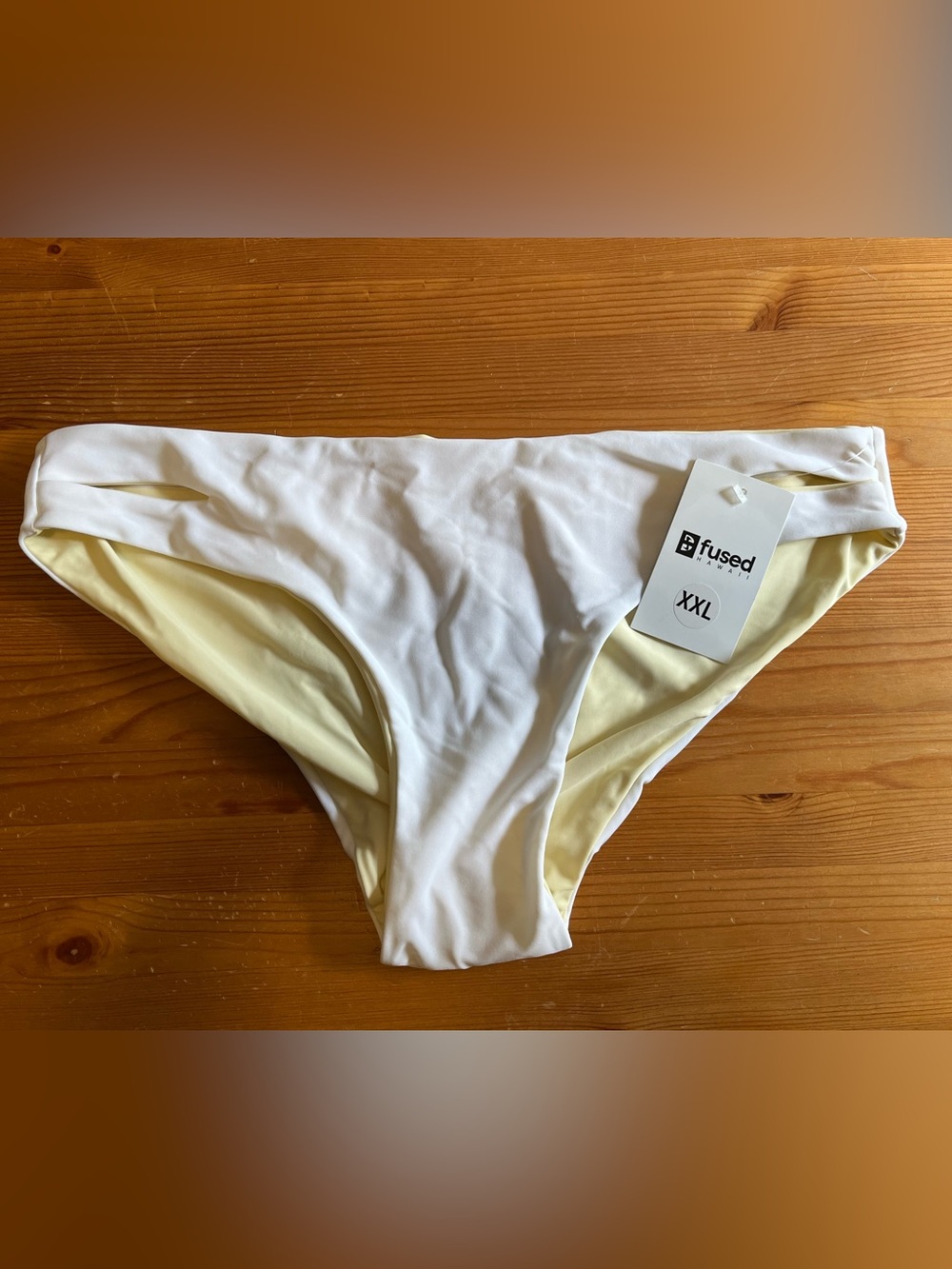 Fused Hawaii White Bikini Bottoms - Hamoa